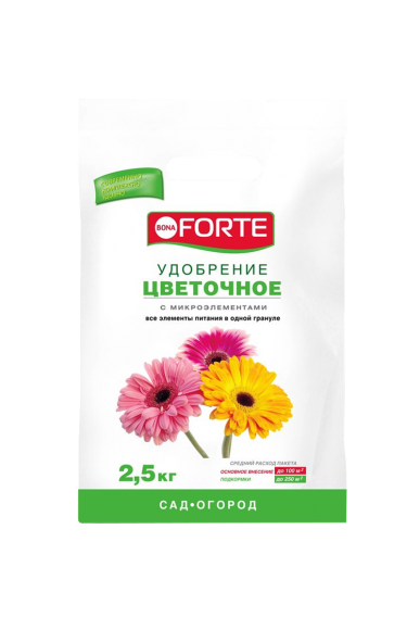Удобрение Bona Forte цветочное (2,5 кг)