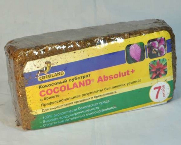 Кокосовый брикет - субстрат Absolut Plus (7 л)
