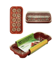 Мини-теплица Jiffy (10 ячеек, 44 мм) Мини-теплица Jiffy (10 ячеек, 44 мм)