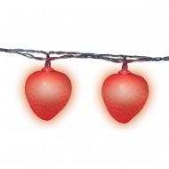 Гирлянда светодиодная на батарейках UNIEL Клубника. 4 метра, 10 светодиодов Гирлянда светодиодная на батарейках UNIEL Клубника. 4 метра, 10 светодиодов