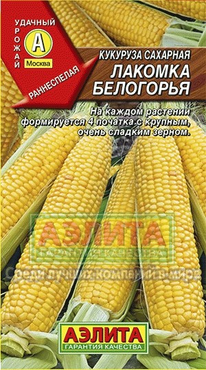 Кукуруза сахарная Лакомка Белогорья 