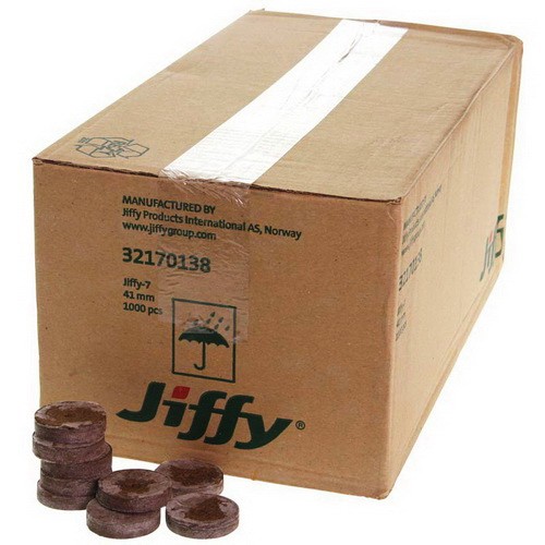 Таблетки из кокосового субстрата Jiffy 7C 50 мм. Коробка 560 шт.